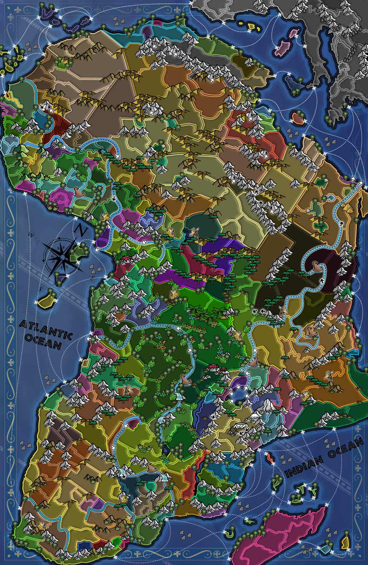 the map